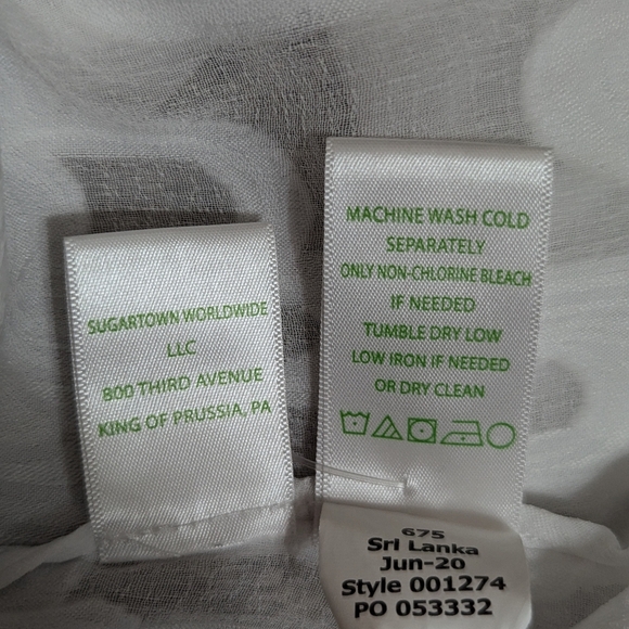 Lilly Pulitzer White Sheer Tunic Blouse Cover Up Button Down Top Size Small - Picture 8 of 10